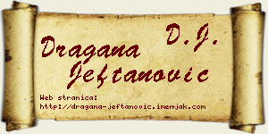 Dragana Jeftanović vizit kartica